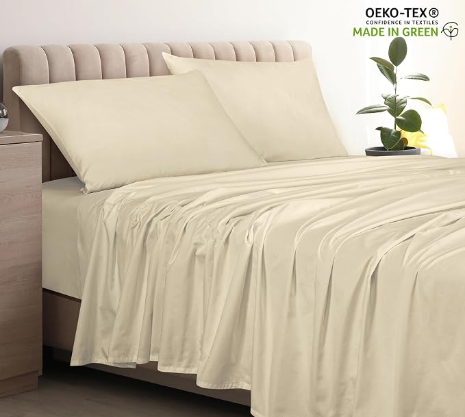 400 Thread Count 100% American Grown Cotton Flat Sheet - Image 3