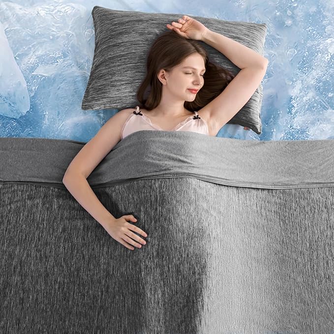 Elegear Revolutionary Cooling Blanket Queen Absorbs Heat to Keep Body Cool by Elegear