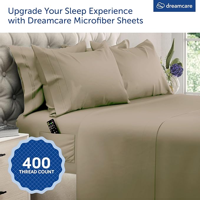 DREAMCARE King Size Sheets Set - Image 4