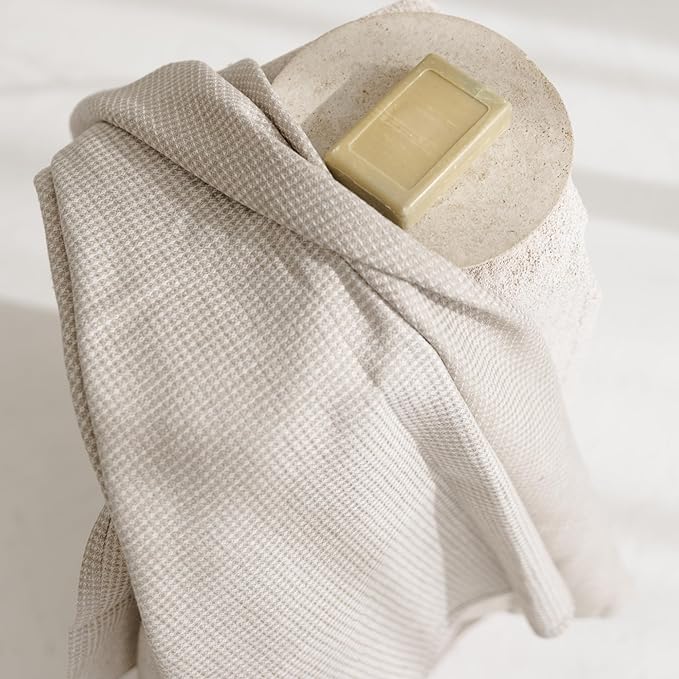 Natural Flax Linen Bath Towel - Image 2