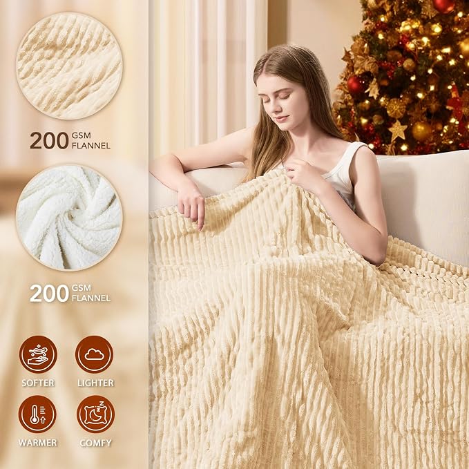 Homemate Heated Blanket Electric Throw - Image 2