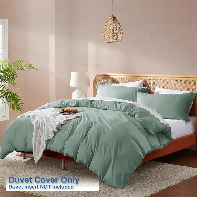 Nestl Sage Green Duvet Cover Full Size - Image 2