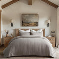 EVERGRACE Cross Stitch Pre-Washed Cotton Quilt Bedding Set King Size, Oversized by EVERGRACEHOME