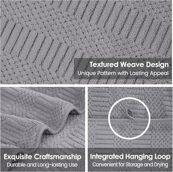 JML Bath Towels Set of 2, Large Microfier Body Towel - Image 3