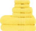 BOUTIQUO 6 Pack Cotton Towel Set, Contains 2 Bath Towels 28x55 inch, 2 Hand by BOUTIQUO