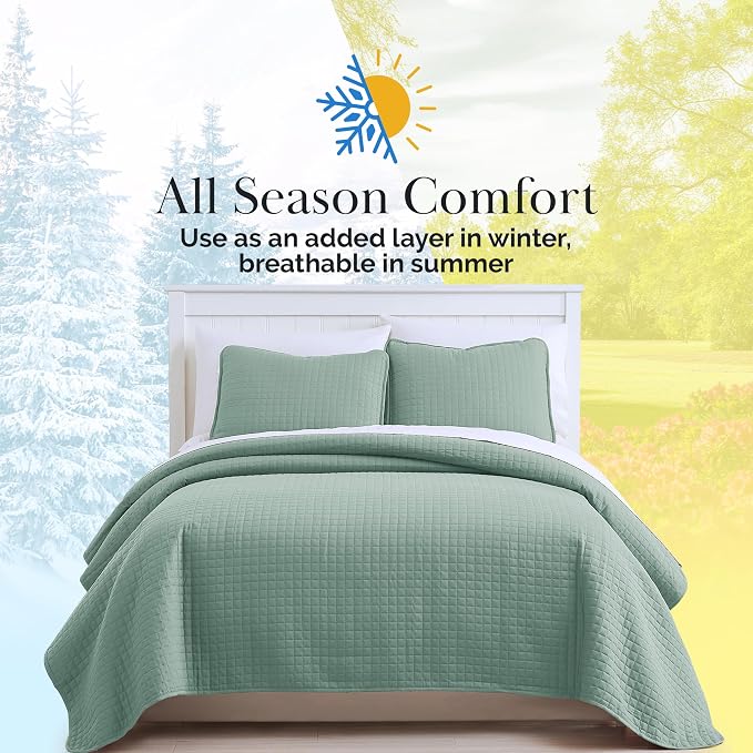 Southshore Fine Living, Inc. Twin Quilt Coverlet Bedding Set, Soft Brushed - Image 9