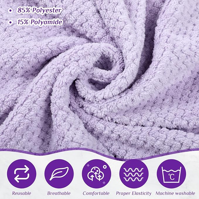 Tigeen Plus Size Towel Wrap for Women Spa Robe Set - Image 3