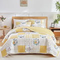 Joyreap 2 Pieces Floral Patchwork Quilt Set Twin, Soft n Cozy Microfiber Quilt by Joyreap