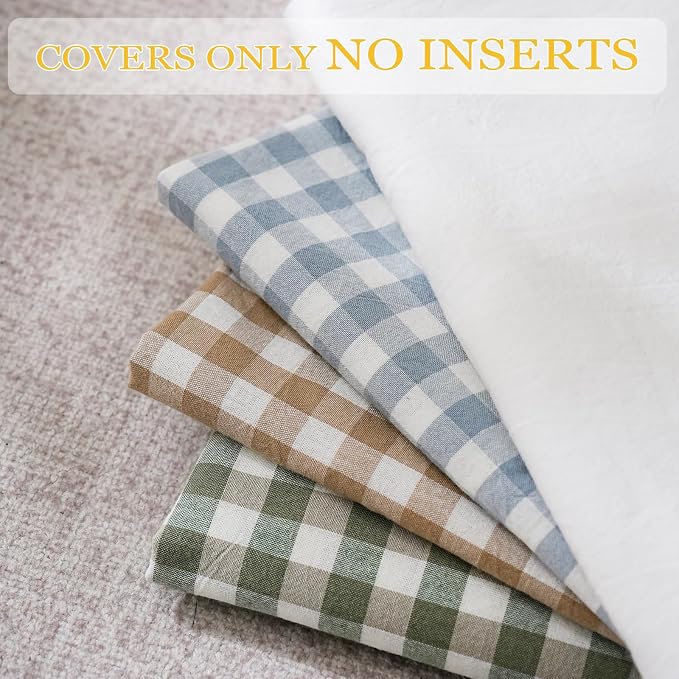 2 Pack Ruffle Throw Pillow Covers Farmhouse Off White Shabby Washed Cotton - Image 8