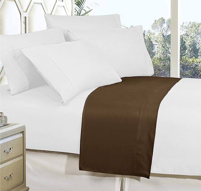 Elegant Comfort Premium Hotel Quality 1-Piece Flat Sheet, Luxury and Softest - Image 3