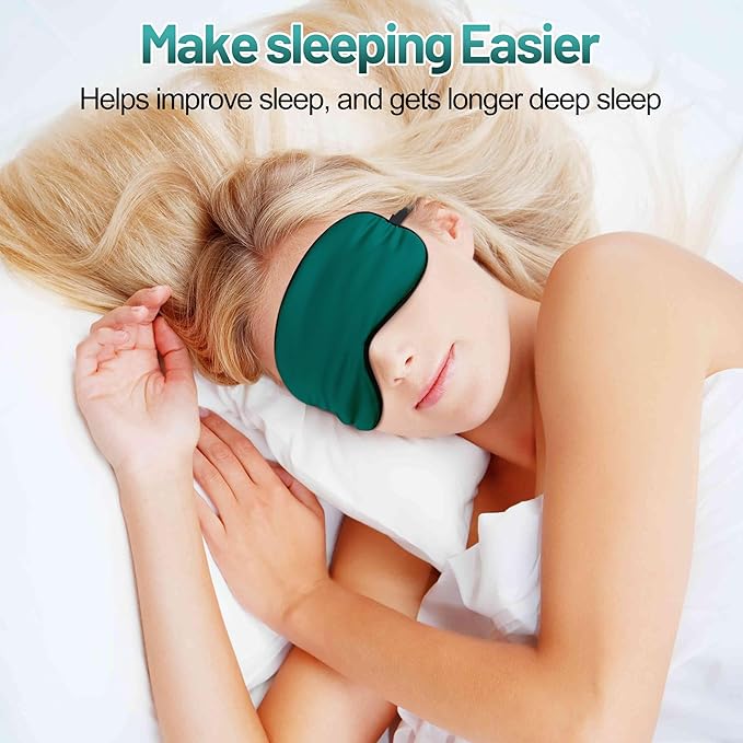 Sleep Mask, Silk Eye Mask for Sleeping - Image 2