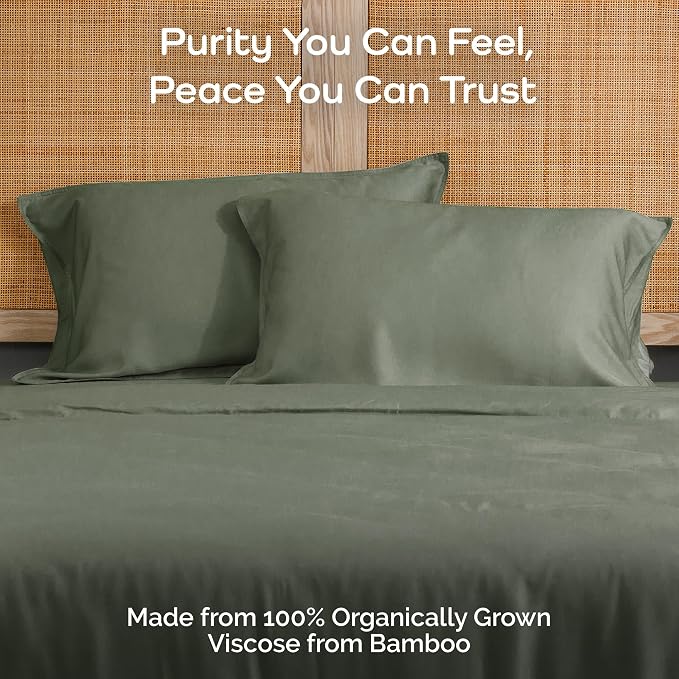 Pillow Cases King Size Set of 2 Pillowcases 100% Viscose from Bamboo Cooling - Image 2