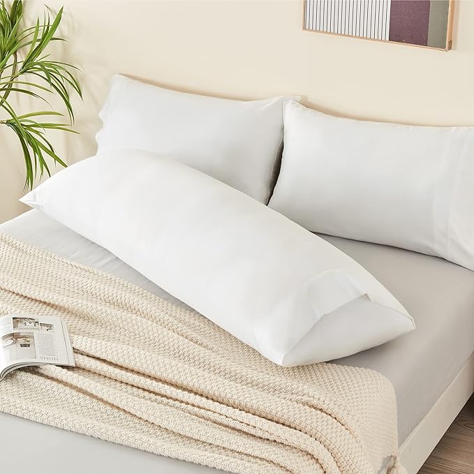 BEDELITE Body Pillow Cover, Rayon Made from Bamboo, Cooling Body Pillow - Image 8