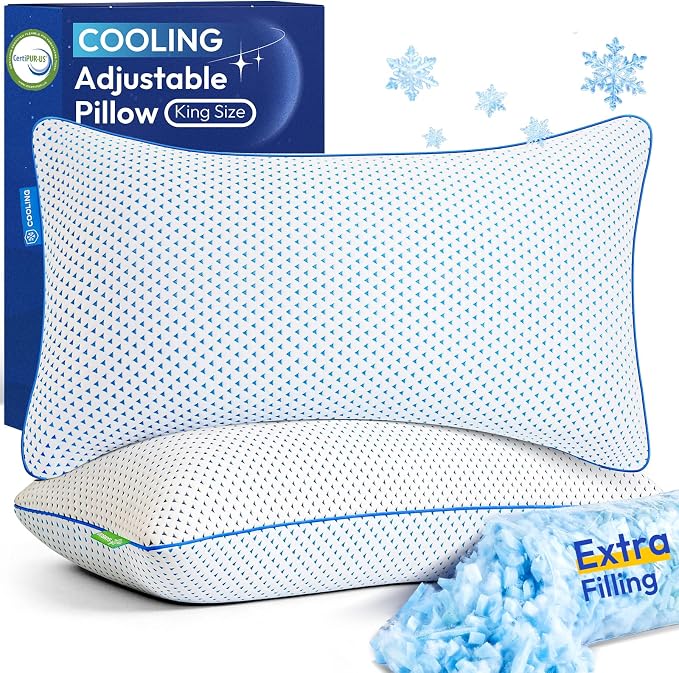 Cooling Pillows King Size Set of 2 by Fulocean