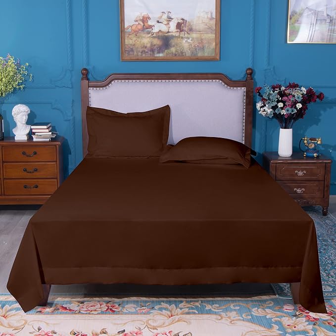 NTBAY Twin Extra-Long Flat Sheet Only - Image 4