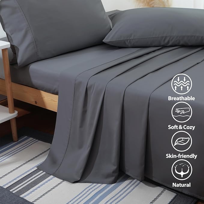 Flat Sheet Only TwinXL Size, 400 TC 100% Egyptian Cotton Flat Sheet - Image 3