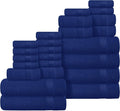 Belizzi Home 100% Cotton Towel Set, Contains 6 Soft Bath Towel, 6 Hand Towels by Unknown