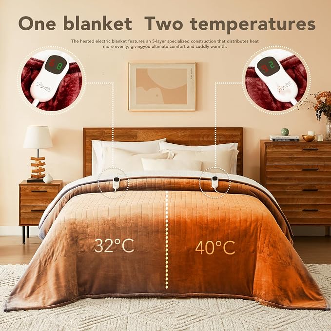 Homemate Electric Heated Blanket Queen - Image 6