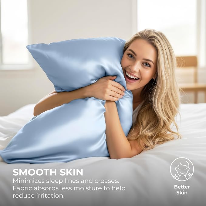 Pure Bedding Satin Pillowcase 2 Pack - Image 4