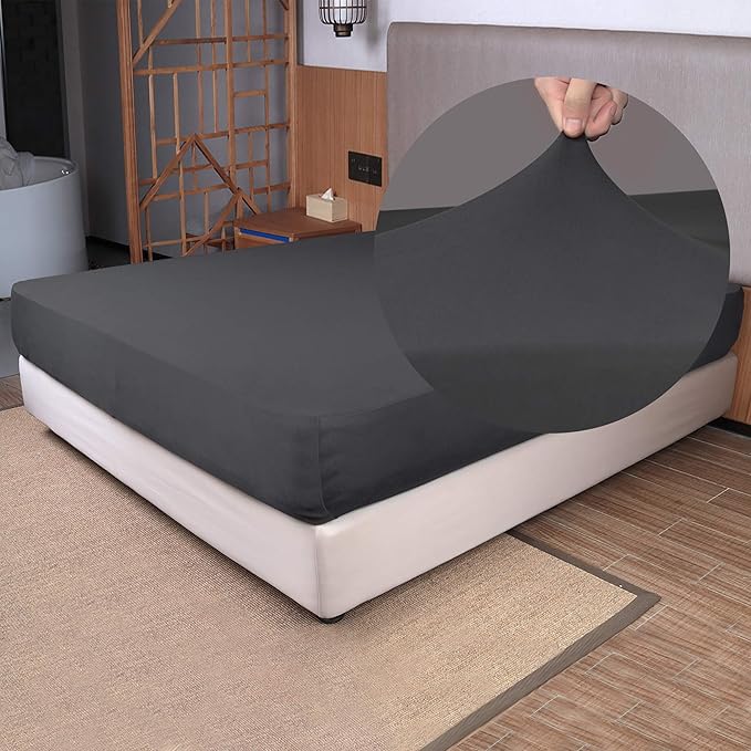 Stretch Twin Size Fitted Sheet Only by NYHOME
