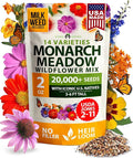 HOME GROWN Premium Monarch Butterfly Wildflower Seeds Mix by HOMEGROWN