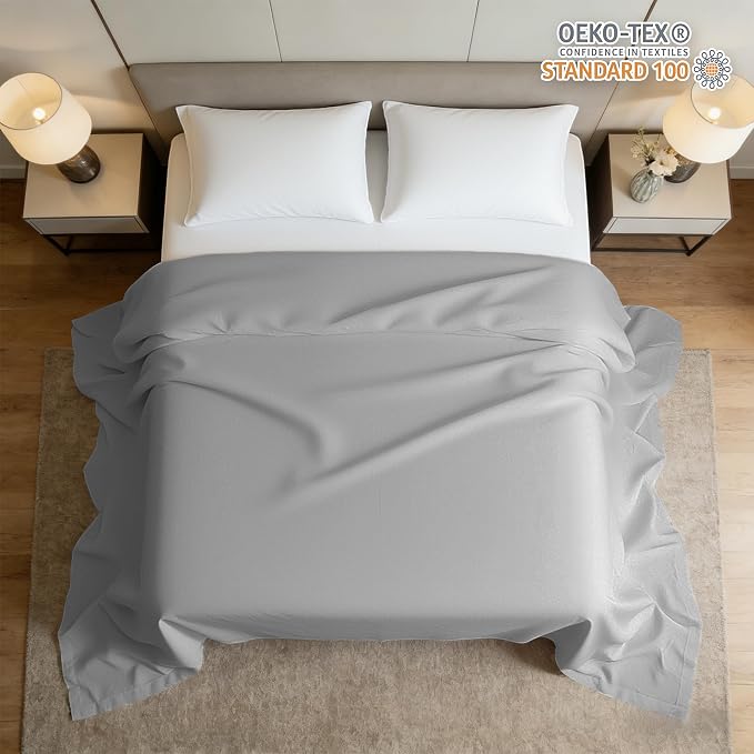 HBHLFZ Twin Flat Sheets Only 2 Pack - Image 2