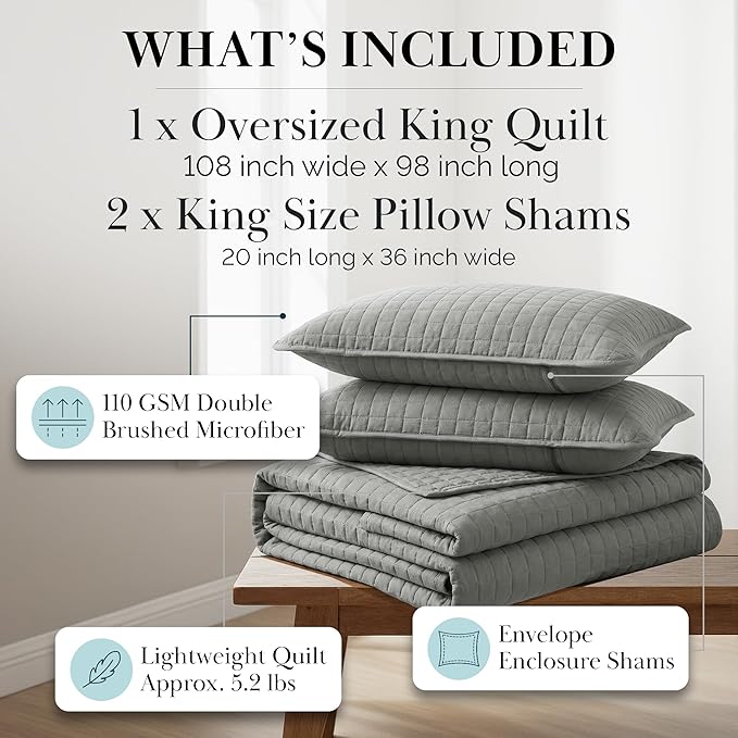 Southshore Fine Living, Inc. Comforter Quilt, King Size Bedding Set, Cal King - Image 2