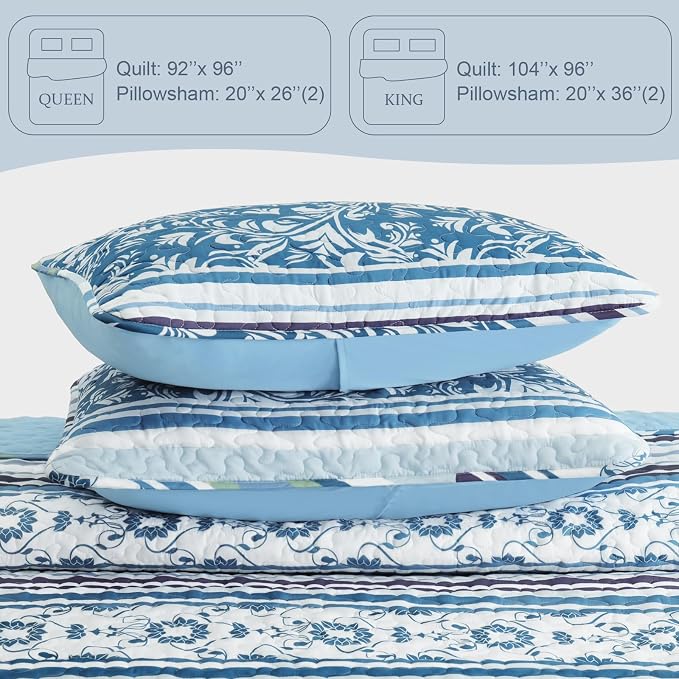 Exclusivo Mezcla Reversible Boho Quilts Queen Size - Image 6
