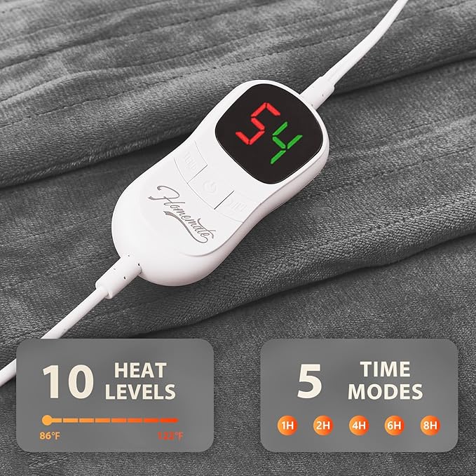 Homemate Electric Heated Blanket Queen Size - Image 5