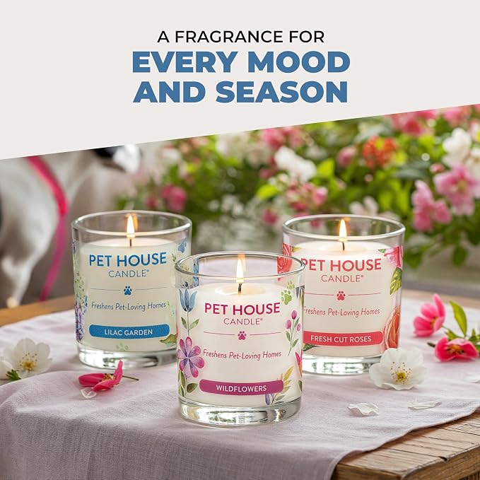 Pet House Plant-Based Pet Odor Candles, Clean Burning, Long Lasting Candle - Image 8