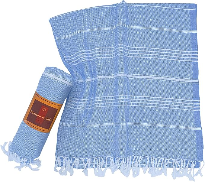 Beach Towel 100% Cotton Turkish Beach Towel Adult 38x70 Inch Pre-washed - Image 2