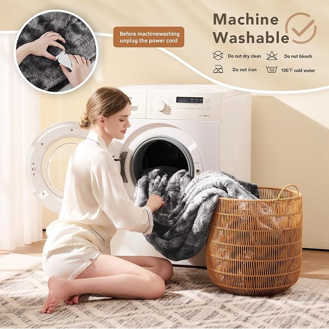 Homemate Electric Heated Blanket Full Size - Image 7