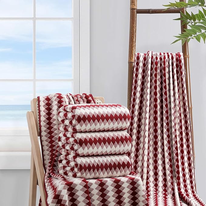 4 Piece Bath Towel Set Oversized Bath Sheet 35"x70" Bathroom Towel Extra Large - Image 5