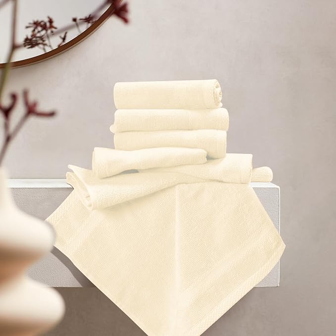 GLAMBURG Ultra Soft 12-Piece Washcloths Set 13x13-100% Ringspun Cotton - Image 3