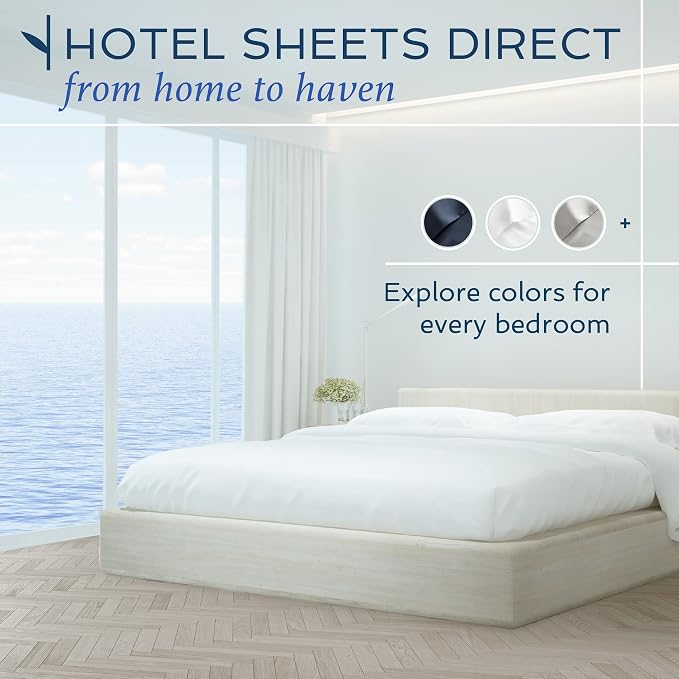 Hotel Sheets Direct 4 Piece Bed Sheet Set Queen, 100% Viscose Derived from - Image 9