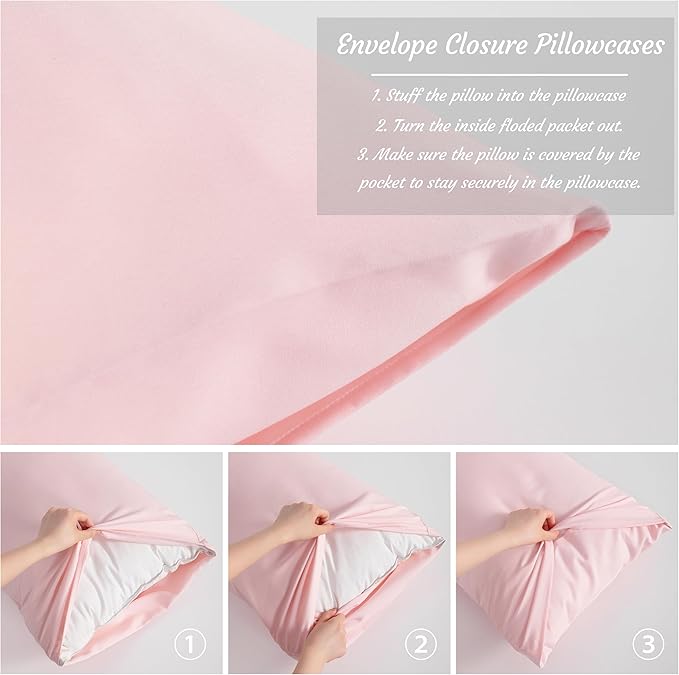 NTBAY King Pillow Cases Set of 2, 2 Pack Brushed Microfiber 20x36 Pillow Cases - Image 4