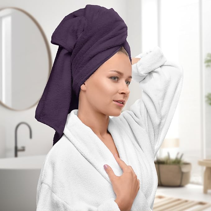 Avalon Towels Bath Plum Bath Towles of 4 pcs, 100% Cotton Towel Absorbent and - Image 2