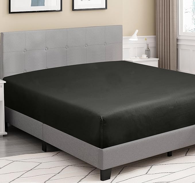 ROYALE LINENS 300 Thread Count 100% Long Staple Combed Cotton Fitted Sheet King - Image 4