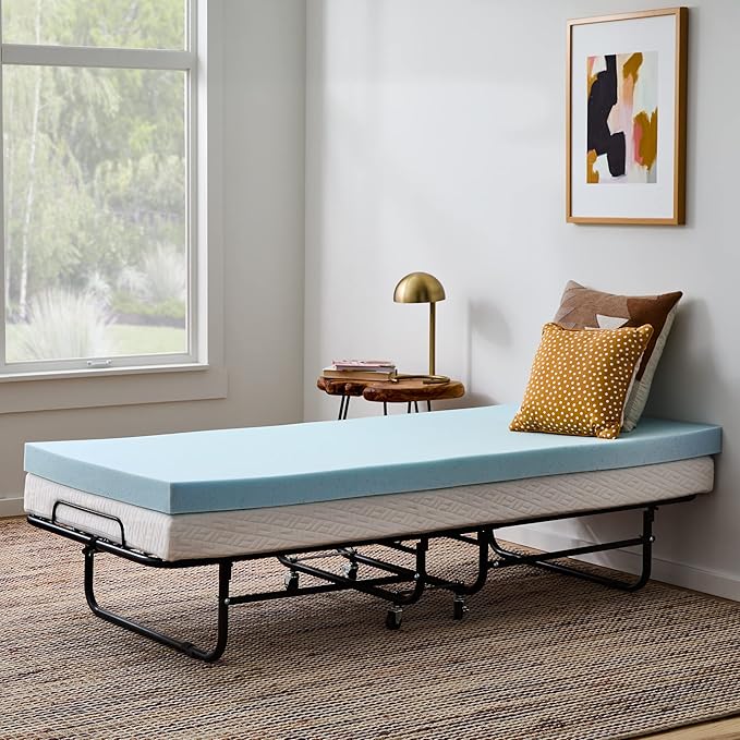 Linenspa Memory Foam Mattress Topper, Small Twin Size by Linenspa