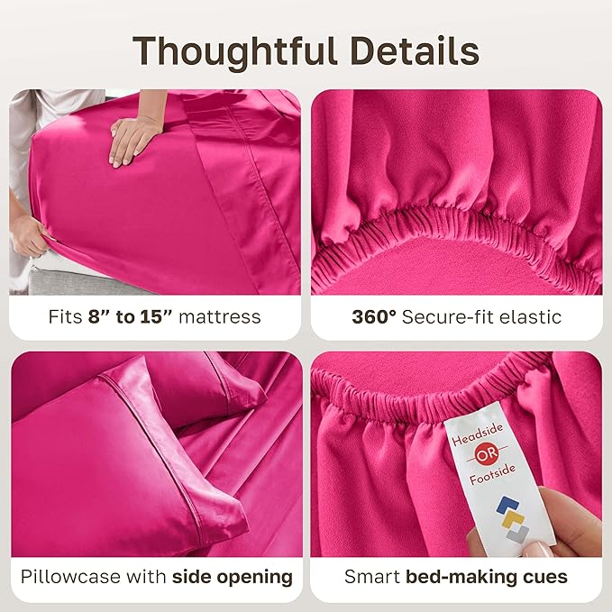 California Design Den Soft Twin Size 100% Cotton Sheet Sets, 400 Thread Count - Image 5
