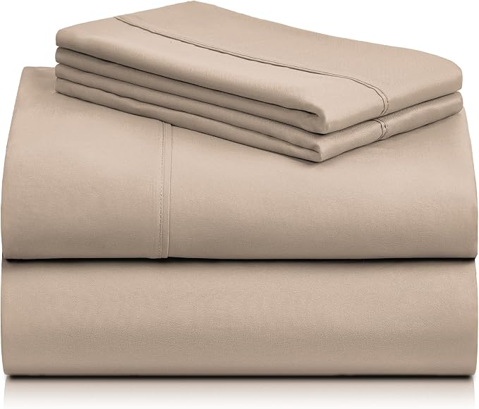 LuxClub 4 PC California King Sheet Set, Breathable Luxury Bed Sheets, Deep - Image 9