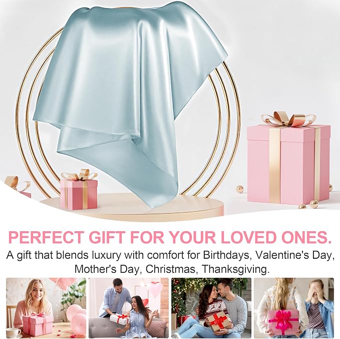 Silk Pillow Cases 2 Pack Standard Size - Image 6