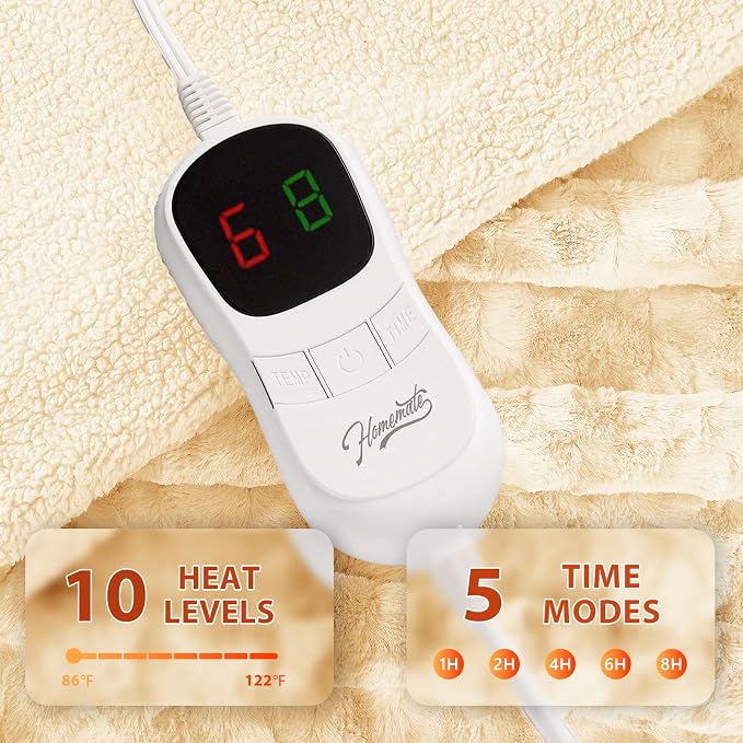 Homemate Heated Blanket Electric Throw - Image 3