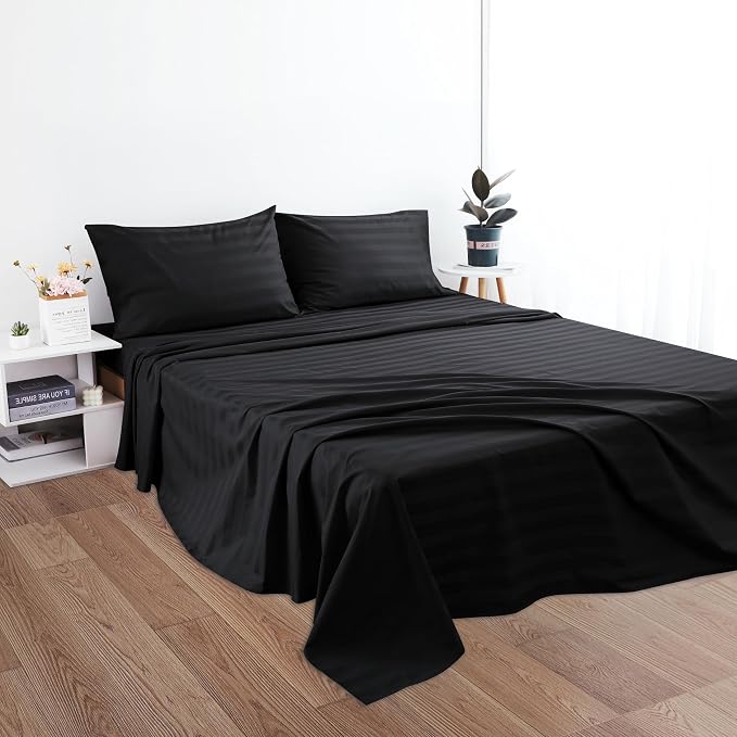 Cotton Cal King Flat Sheet Only, 600 Thread Count 100% Egyptian Cotton Top - Image 5