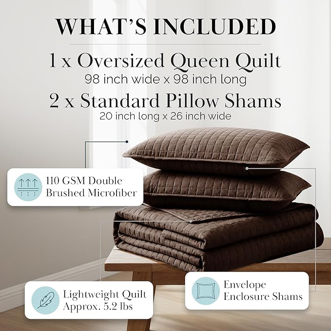 Southshore Fine Living, Inc. Full/Queen Quilt Bedding Set, Comfy Microfiber - Image 2