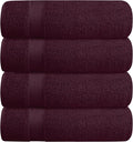 BELZZI Home Ultra Soft 4 Pack Oversized Bath Towel Set 27x54, Cotton Compact by Unknown
