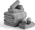 8 Piece Bath Towel Set-2 Oversized Bath Sheets, 2 Hand Towels, 4 by Ycosy