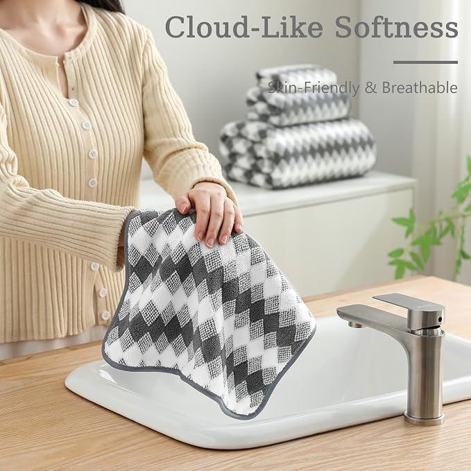 4 Piece Bath Towel Set Oversized Bath Sheet 35"x70" Bathroom Towel Extra Large - Image 8