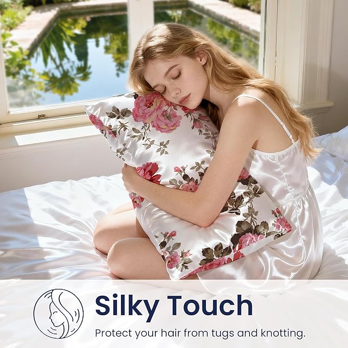 EXQ Home Satin Pillowcase for Hair and Skin Queen - Image 4