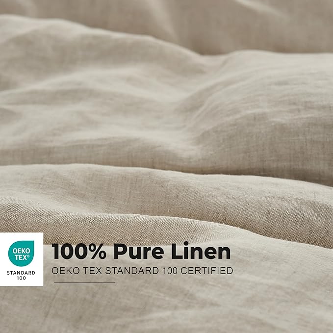 Simple&Opulence 100% Washed Linen Duvet Cover - Image 4